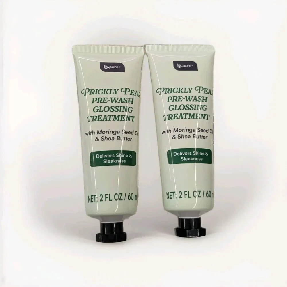 b.pure Prickly Pear Pre-Wash Glossing Treatment 2oz W Moringa Seed & Shea Butter
